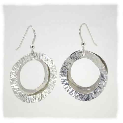 Twin ring earring